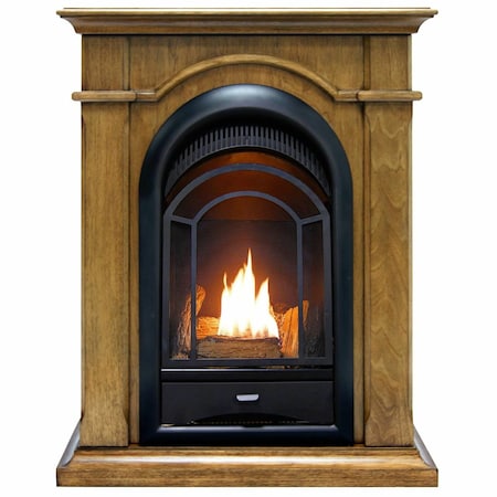 Procom Dual Fuel Ventless Gas Fireplace System - 10,000 Btu, T-Stat Control FS100T-TA